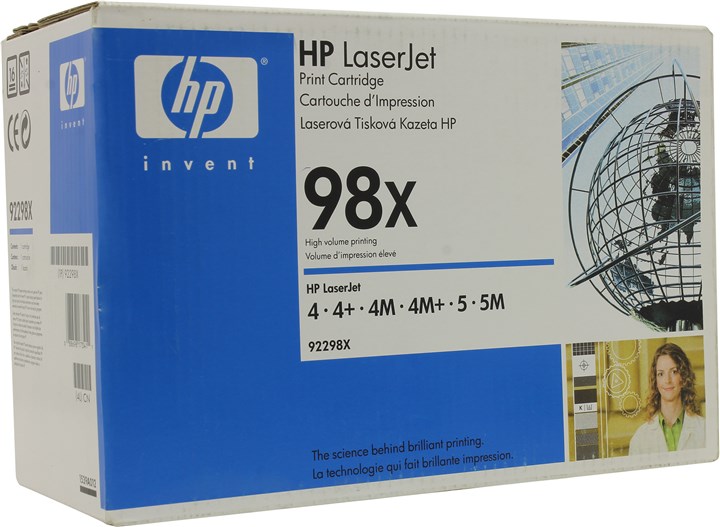 Заправка картриджа HP 92298X