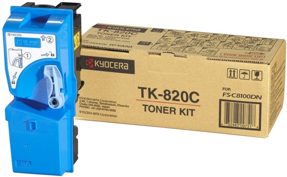 Заправка картриджа Kyocera TK-820C синий