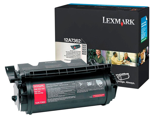 Заправка картриджа Lexmark 12A7362
