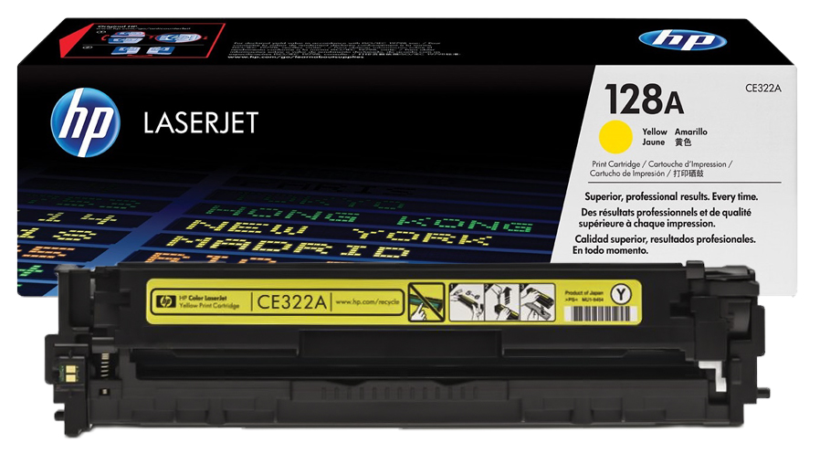 Заправка картриджа HP CE322A (128A) желтый