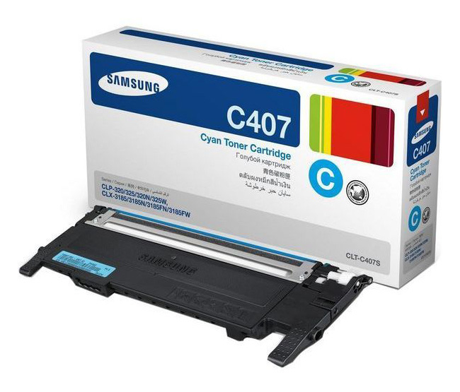 Заправка картриджа Samsung CLT-C407S синий