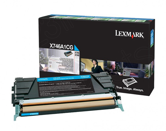 Заправка картриджа Lexmark X746A1CG blue