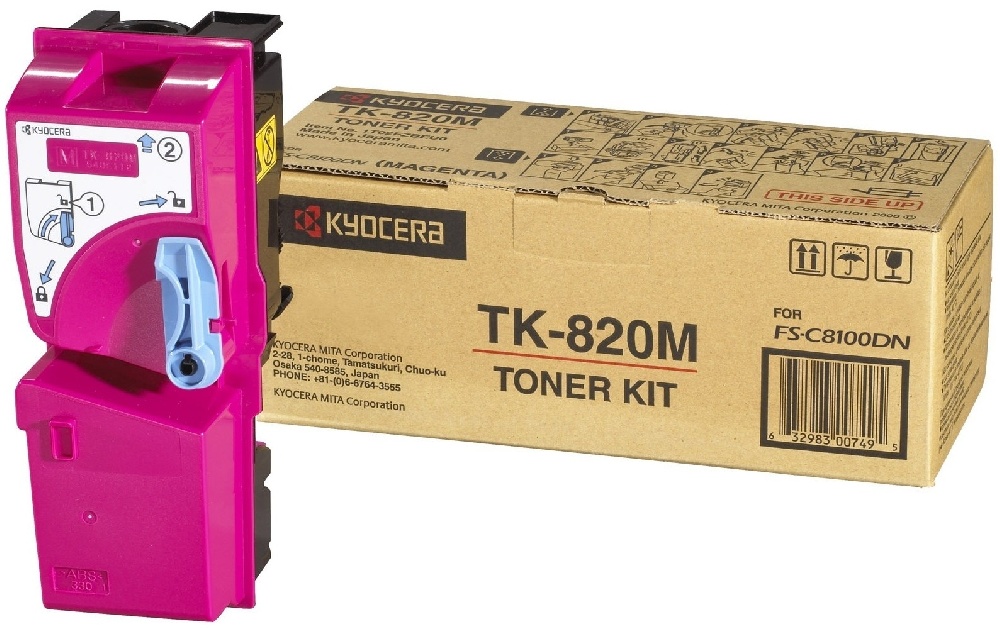 Заправка картриджа Kyocera TK-820M пурпурный