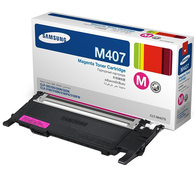 Заправка картриджа Samsung CLT-M407S пурпурный
