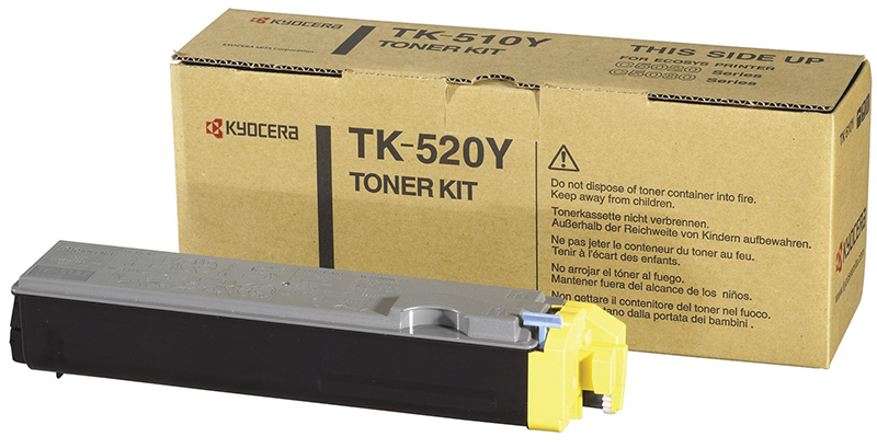 Заправка картриджа Kyocera TK-520Y желтый