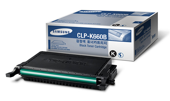 Заправка картриджа Samsung CLP-K660B черный